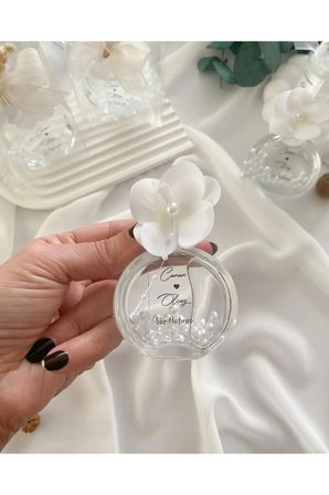 Düğün/Nikah/Nişan/Kına Özel Tasarım Kolonya Incili - Şık Paket 30adet