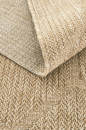Seyran Halı İndia 669 Bej Kolay Temizlenen Dekoratif Sisal Jüt Halı