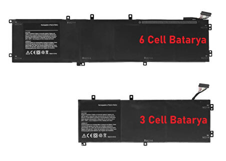 Dell Inspiron 7590, 7591,  7501, Vostro 7500 Batarya ile Uyumlu  Pil GPM03, 6GTPY, 5XJ283 CELL