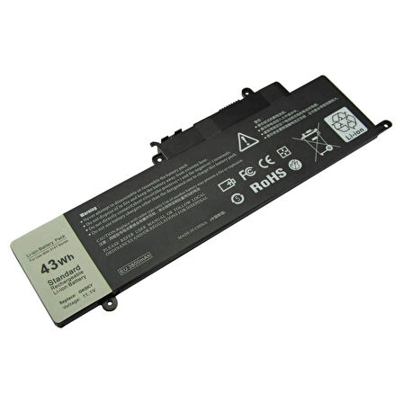 Dell Inspiron 7347 Versiyon P57G, P57G001 Batarya ile Uyumlu Pil GK5KY