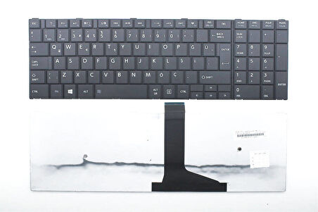 Toshiba  ile Uyumlu Satellite C55-A-1JX Uyumlu Laptop Klavye Siyah