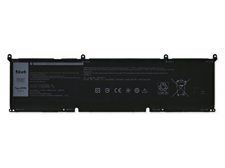 Dell Precision 5550 ile Uyumlu Notebook Bataryası Pili 3 Cell 56WH