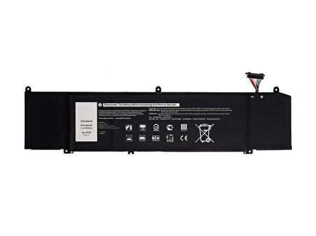 Dell Alienware M15 ALW15M-D1735R ile Uyumlu Notebook Bataryası Pili - Ver.2 - 6 Cell