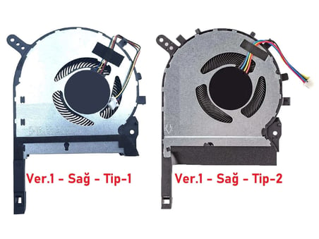 Asus FX766II  ile Uyumlu Fan V1 (Sağ  Fan) Tip1