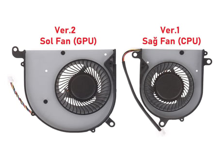 MSI Modern 15 A11SBU  ile Uyumlu Fan V1 Sağ  Fan (CPU Fan)