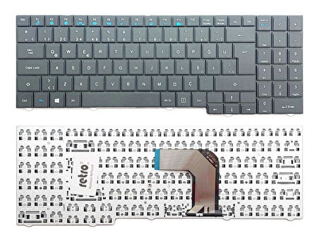 Casper MB55 ile Uyumlu Notebook Klavyesi - Siyah - TR  