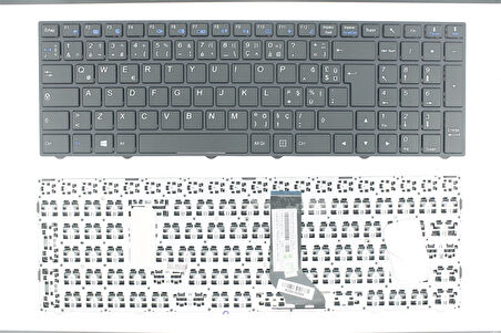 Casper Nirvana C900.7700-81G0X ile Uyumlu Notebook Klavye - Siyah - TR - Işıksız