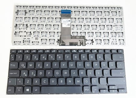 Asus X409DJ X409DL X409F X409FA X409FB ile Uyumlu Notebook Klavye - Siyah - TR