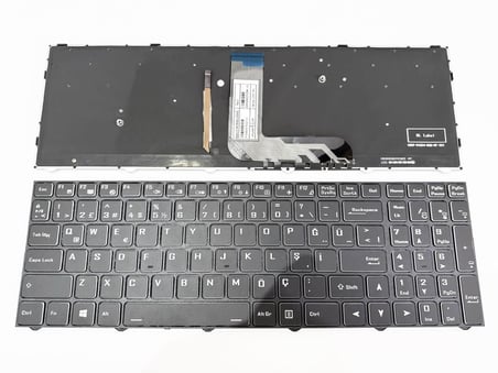 Monster Abra A5 V16, A5 V17 ,21 Serisi A7 V12.1 ile Uyumlu Notebook Klavye - Siyah - TR - Işıklı RGB