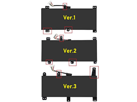Asus ROG Strix G712LU ile Uyumlu Notebook Bataryası Pili   - Ver.3
