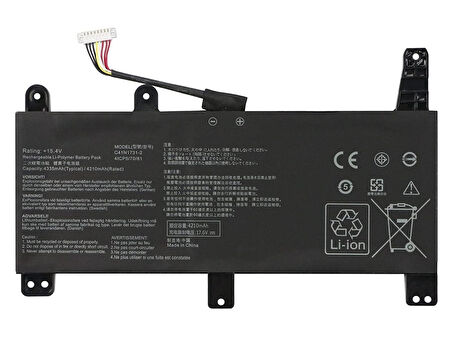 Asus ROG Strix G732LU ile Uyumlu Notebook Bataryası Pili   - Ver.3