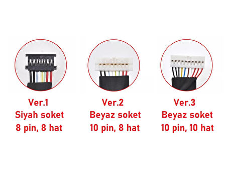 MSI Summit B15 A11M ile Uyumlu Notebook Bataryası Pili- Ver.1 - Siyah Soket - 8 Pin 8 Hat