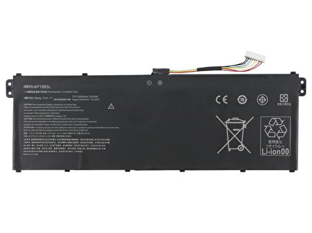 Acer Spin 3 SP314-21N ile Uyumlu Notebook Bataryası Pili 4-Cell (52Wh)