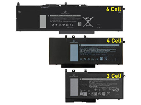 Dell Latitude 5591 ile Uyumlu Notebook Bataryası Pili - 6 Cell