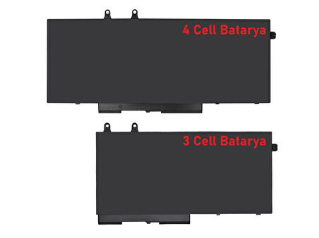 Dell Inspiron 17 7706 2-in-1 ile Uyumlu Notebook Bataryası Pili - 4 Cell - 15.2V