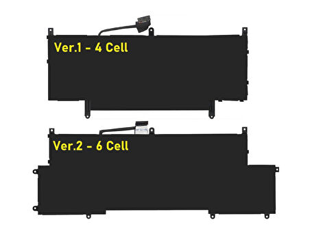 Dell Latitude 15 9510 ile Uyumlu Notebook Bataryası Pili - Ver.1 - 4 Cell