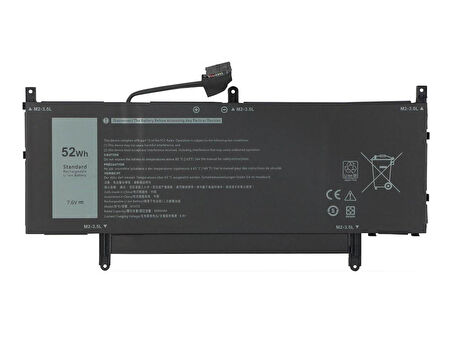 Dell Latitude 9510 , N7HT0 ile Uyumlu Notebook Bataryası Pili - Ver.1 - 4 Cell