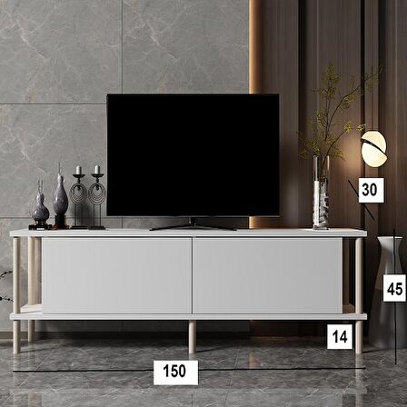 TV Sehpası Agora Beyaz 150 cm