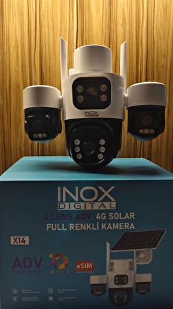 INOX-X14 4LENS ESİM SOLAR KAMERA