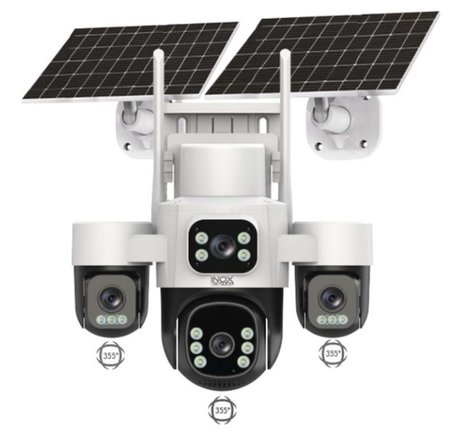 İNOX-X24 4G SOLAR ESİM 6 MOTOR 3PTZ 4 LENS KAMERA 