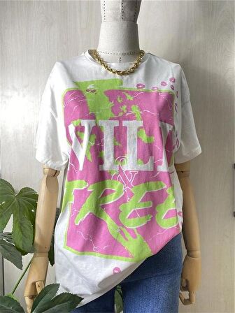 Wildfree Baskılı Ekru Tshirt