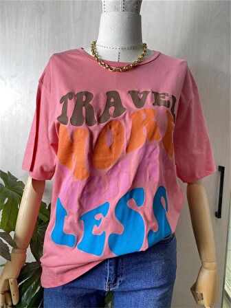 Travel Moore Baskılı Tshirt