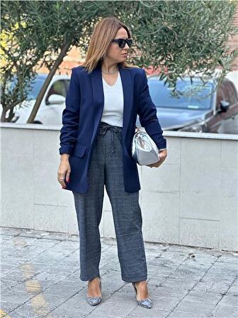 Kolu Büzgülü Blazer Ceket