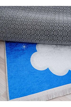 Sevimli Ayı Halısı Yıkanabilir Kaymaz Taban Çocuk Odası