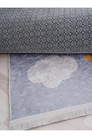 Sevimli Hayvan Figürlü Halı Yıkanabilir Kaymaz Taban Çocuk Odası