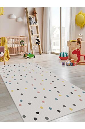 Renkli Halı Yıkanabilir Kaymaz Taban Bebek ve Çocuk Odası