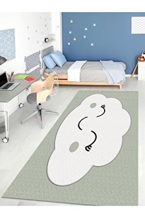Sevimli Dulut Halısı Yıkanabilir Kaymaz Taban Bebek ve Çocuk Odası