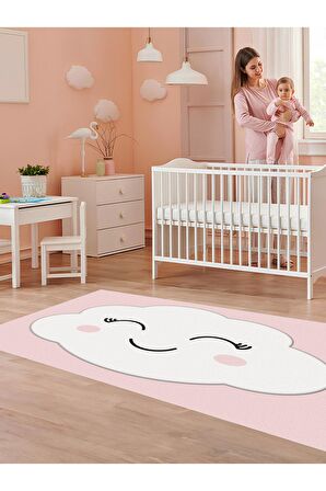 Sevimli Dulut Halısı Yıkanabilir Kaymaz Taban Bebek ve Çocuk Odası