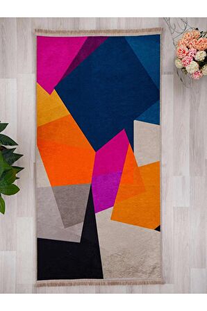 Dijital Baskılı Yıkanabilir Kaymaz Taban Salon ve Oturma Odası Halısı