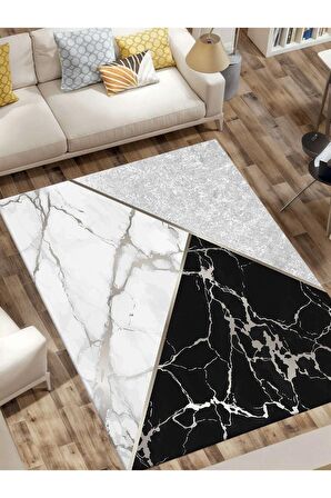 Dijital Baskılı Yıkanabilir Kaymaz Taban Salon ve Oturma Odası Halısı