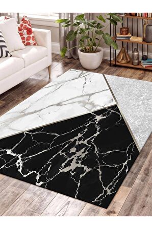 Dijital Baskılı Yıkanabilir Kaymaz Taban Salon ve Oturma Odası Halısı