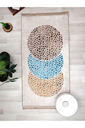 Dijital Baskılı Yıkanabilir Kaymaz Taban Salon ve Oturma Odası Halısı