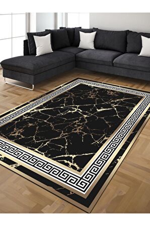 Dijital Baskılı Yıkanabilir Kaymaz Taban Salon ve Oturma Odası Halısı