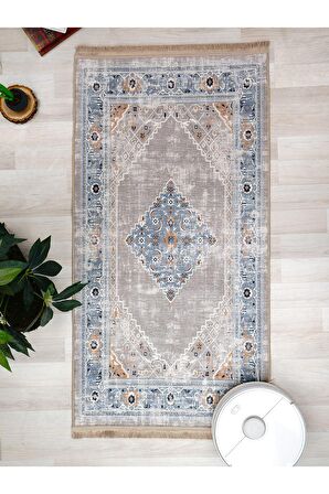 Dijital Baskılı Yıkanabilir Kaymaz Taban Salon ve Oturma Odası Halısı