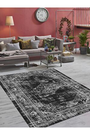 Dijital Baskılı Yıkanabilir Kaymaz Taban Salon ve Oturma Odası Halısı