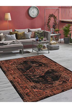 Dijital Baskılı Yıkanabilir Kaymaz Taban Salon ve Oturma Odası Halısı