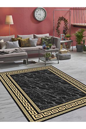 Dijital Baskılı Yıkanabilir Kaymaz Taban Salon ve Oturma Odası Halısı