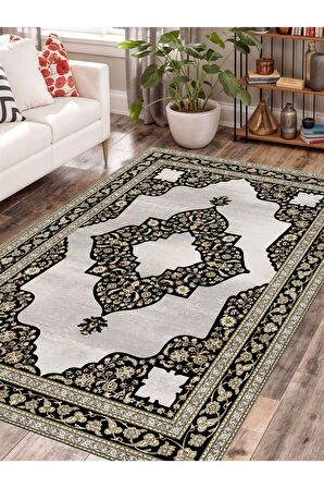 Dijital Baskılı Yıkanabilir Kaymaz Taban Salon ve Oturma Odası Halısı