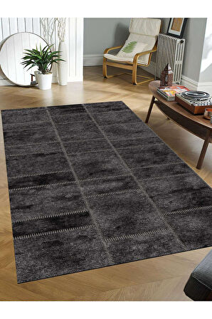 Dijital Baskılı Yıkanabilir Kaymaz Taban Salon ve Oturma Odası Halısı 6381H