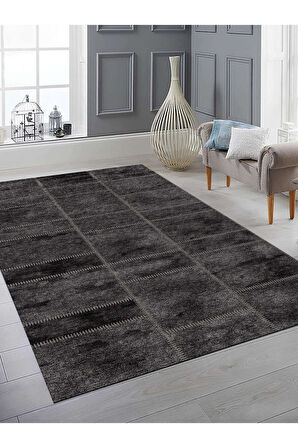 Dijital Baskılı Yıkanabilir Kaymaz Taban Salon ve Oturma Odası Halısı 6381H