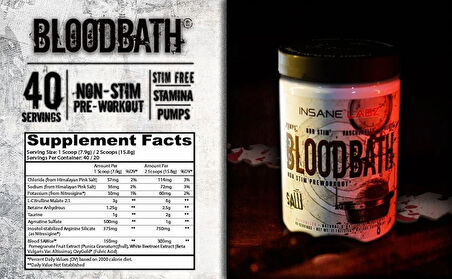 Insane Labz SAW Bloodbath Preworkout