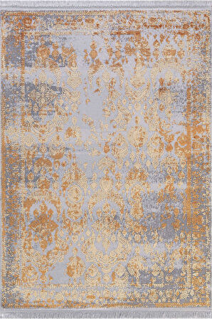 Artemis Halı Inspiration 00650E Gri Terra Vintage Bambu Halı