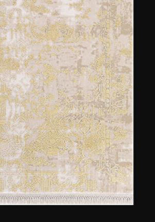 Artemis Halı Inspiration 00651D Bej Gold Vintage Bambu Halı