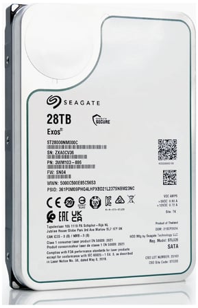 SEAGATE 3.5" 28TB EXOS ST28000NM000C 512MB 7200RPM SATA-3 Nas ve Güvenlik Diski 