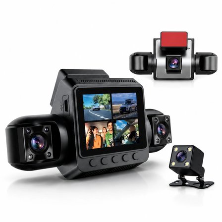 4 Kameralı Full HD 170° Geniş Açılı Araç Kamera Sistemi Kesintisiz Döngü Kayıtlı Araç Kamerası
