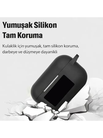 Dokunmatik Ekranlı Kablosuz Bluetooth Kulaklık LED Ekranlı Hi-Fi Ses Kalitesi Bluetooth 5.4 Silikon Kılıf Hediye
